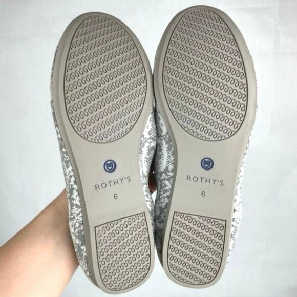 Rothy's The Loafer Ivory Grey Snake NYE Secret Release Limited Edition Flats 6 - Picture 13 of 15